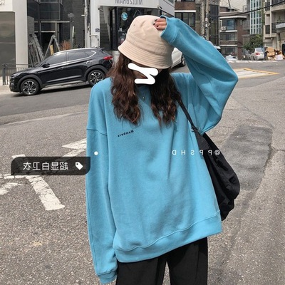 Hong Kong Style super fire sweater women's spring and Autumn New Korean thin coat student loose white coat