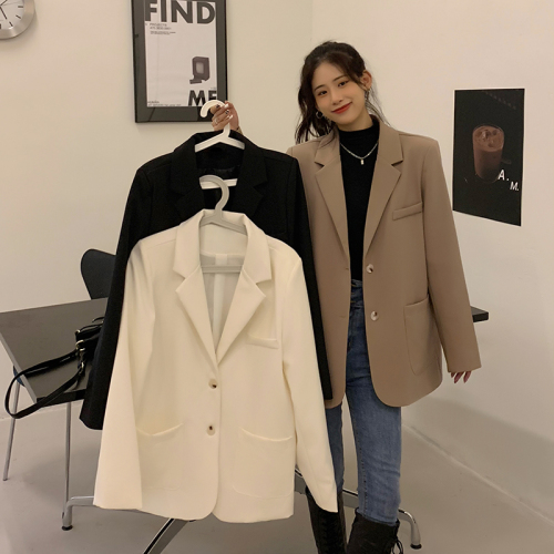 Real shooting and real price 2021 autumn and winter new high-grade sense fried Street suit coat feminine temperament versatile casual suit