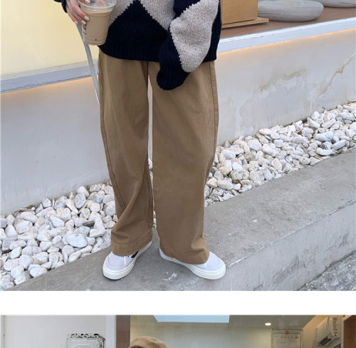  early autumn retro gentle Wide Leg Pants Set foreign style Hong Kong style fashion temperament fried Street two-piece set