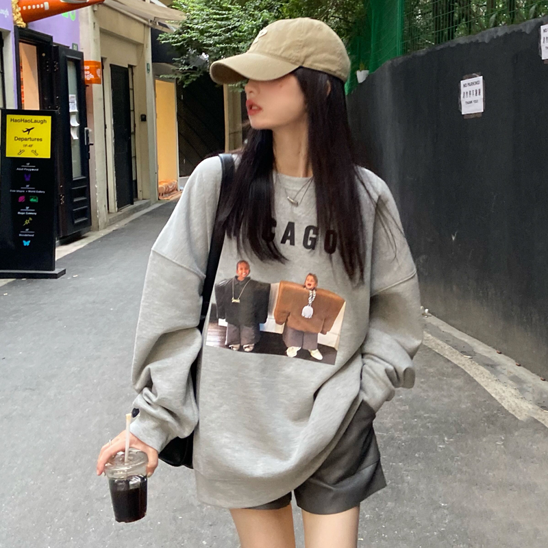 David clothes thick thin cotton fish scales autumn and winter thin student long sleeve fashion
