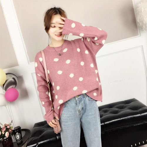 New Sweet and Loose Korean Sweater Net Red Knitted Sweater