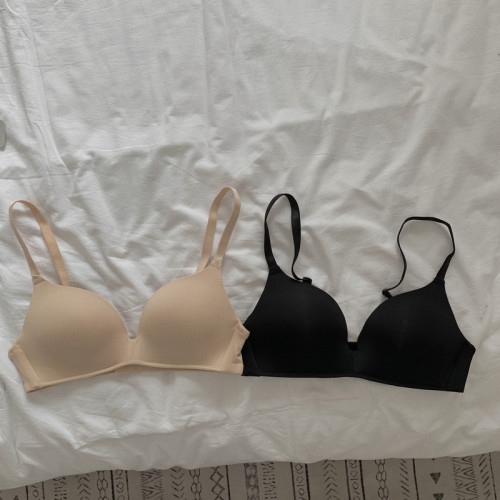 Real price, comfortable, steel-free ring, bra, lady's bra, one-piece, thin, small-breasted, seamless underwear