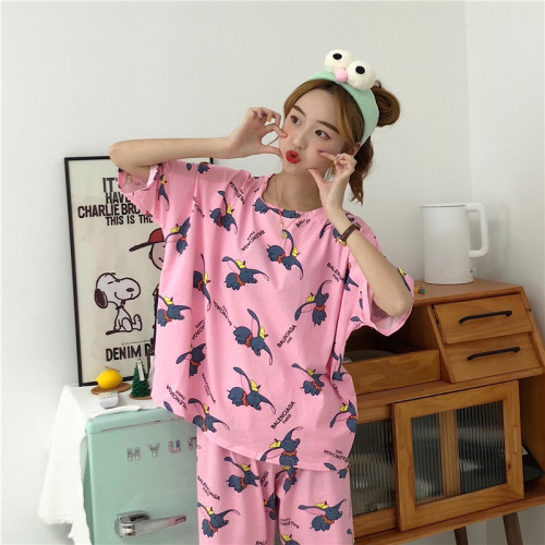 Real-price Korean net red bag pajamas, home clothes, girlfriend pajamas, three sets