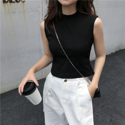 Real photo, real price, spring and summer style, Korean version, all kinds of short sleeve T-shirt, working clothes, navel exposed, sleeveless vest, female
