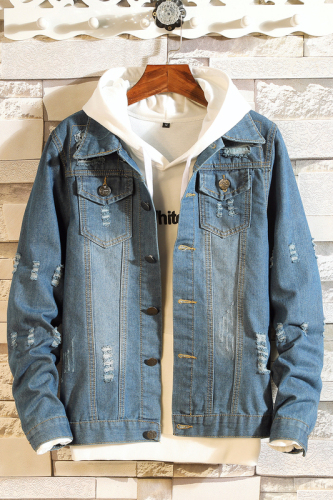 Wooden wall hanging pat large size new flat jacket jeans jacket for autumn 2018