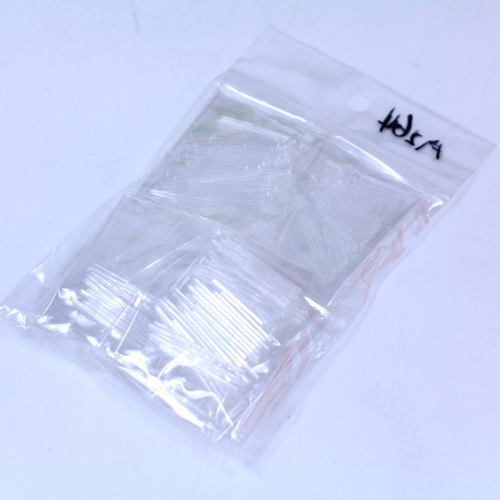 Miniature anti-allergy ear studs for men and women transparent sterile sticks for plastic ear studs