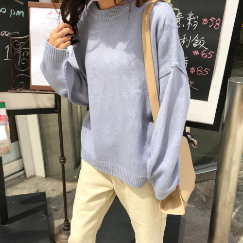 A New Simple, Easy and Thicker Sweater with Loose Korean Wind for Autumn and Winter Video Screen