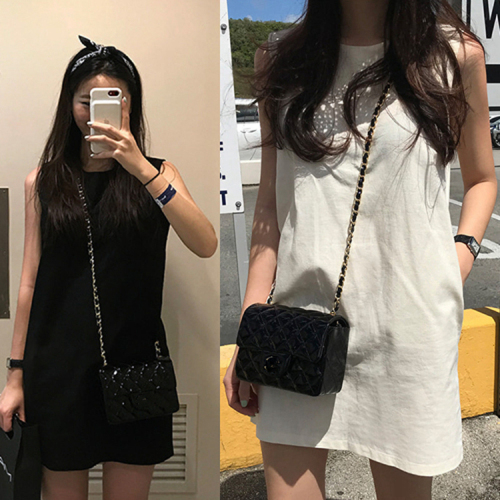 Korean chic retro vest dress ins popular cute age-reducing vest skirt