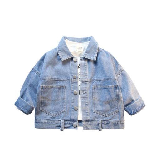 Boys and Girls Denim coat spring and autumn new children's wear children's top 2019 foreign style baby Korean jacket baby clothes