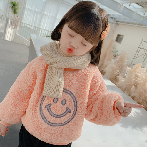 Girls' cashmere thickened sweater 2020 new Korean baby baby baby bear Pullover cashmere top