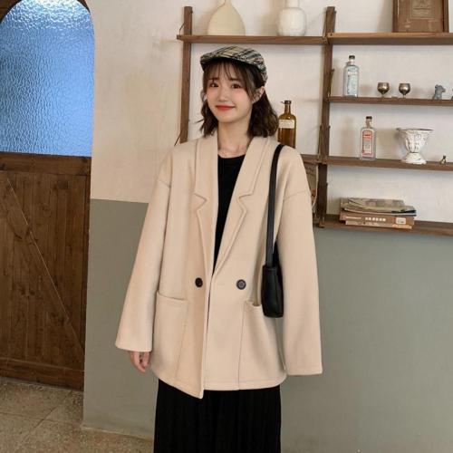 Women's net red suit coat women's spring and Autumn New Korean version of Hong Kong Style loose retro style top