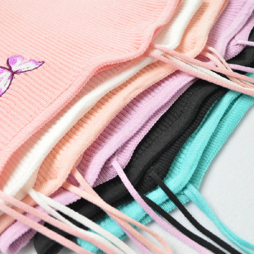 This year's popular BM butterfly versatile knitting suspender bottoming T-shirt