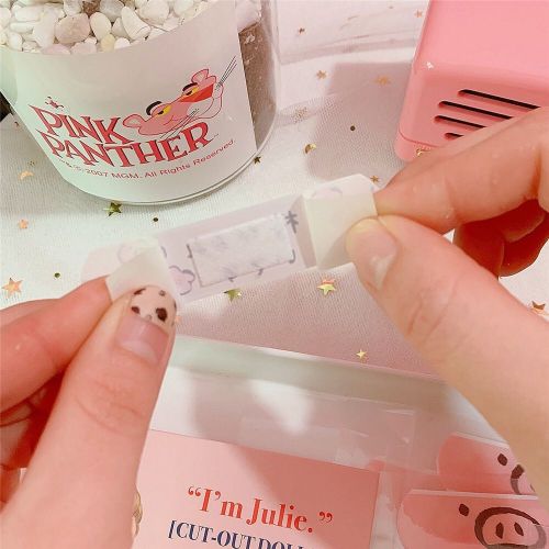 Band aid adorable cute pig Cherry Blossom Korea waterproof and breathable girl hemostasis patch OK jumping pig stick anti abrasion foot stick