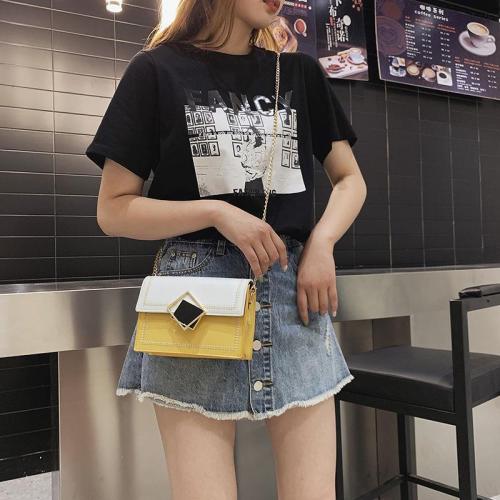 Simple texture foreign style small bag women's 2020 new fashion Korean style messenger bag fashion chain single shoulder bag small square bag