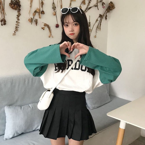 Spring and autumn new style of women's clothes with autumn clothes and long sleeve T-shirt for female students