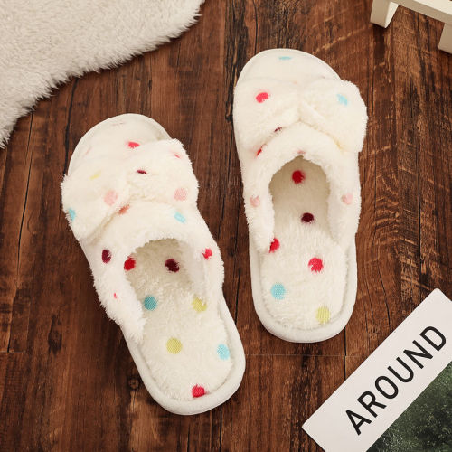 Autumn and winter lovely cotton slippers women's indoor home maomaomaoyuezi slippers lovers Korean version of cartoon girl heart of bear