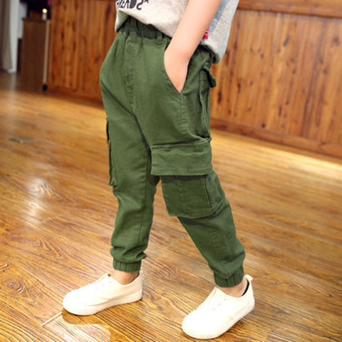Boys' pants autumn and winter 2020 new cashmere children's casual pants