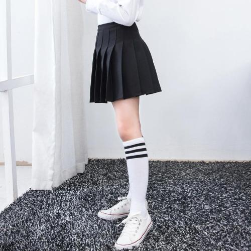 Girl's skirt spring and autumn dress foreign style little girl's skirt college style children's Korean pleated black short skirt spring