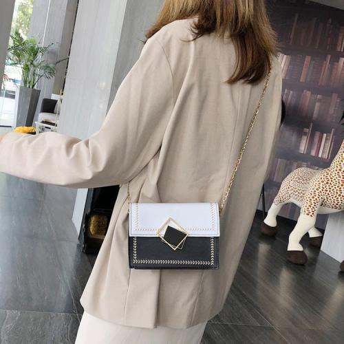 Simple texture foreign style small bag women's 2020 new fashion Korean style messenger bag fashion chain single shoulder bag small square bag