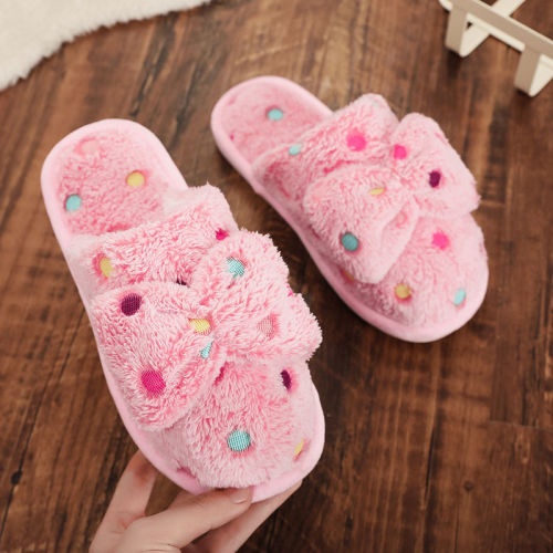 Autumn and winter lovely cotton slippers women's indoor home maomaomaoyuezi slippers lovers Korean version of cartoon girl heart of bear