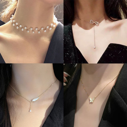 Memory clavicle chain net red versatile neck chain fashion simple neck jewelry necklace Korean version Choker Necklace