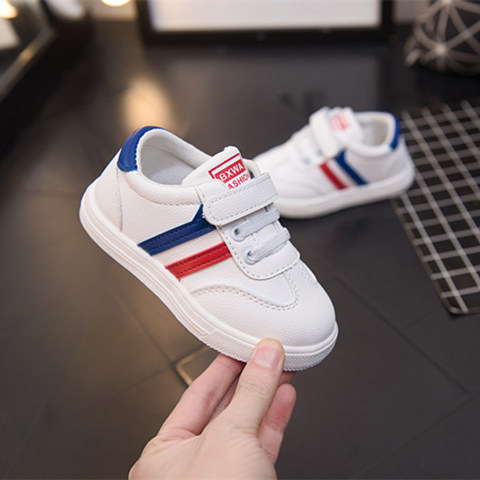 Children's sports shoes boys and girls casual shoes white board shoes baby shoes children's small white shoes single shoes cotton shoes students' shoes