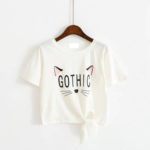 Baby's summer 2020 new girls' Korean Short Sleeve T-Shirt cartoon print top