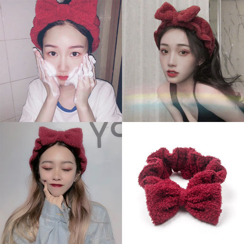 Wash your face, wear your hair, wear a female net red, make up your head set, Korean cute head dressing mask, wash your hair band.