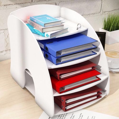 Office supplies folder storage box multi-layer bookshelf simple desk multi-function document rack frame data rack