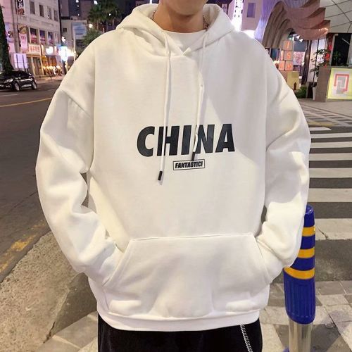 Pullover Hooded Sweater men's trend long sleeve top ins autumn and winter new loose coat fashion brand Hoodie