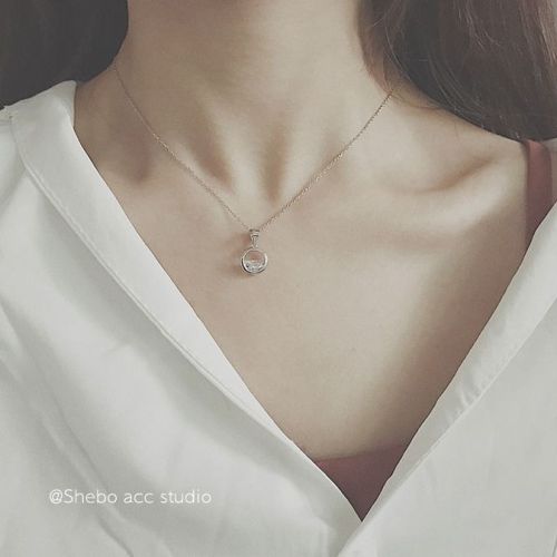 Korean version of simple temperament clavicle chain niche Design Pendant Valentine's Day gift