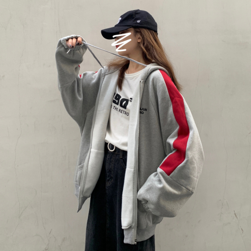 Real shot of 250g sweater double hat coat for women 2020
