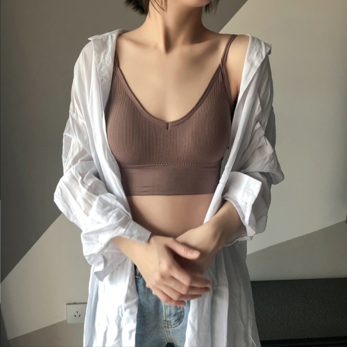 Real photo, real price, U-shaped back, small suspender, vest, female belt, breast pad, summer wear, inside and outside, bottom-up bra, bra and bra
