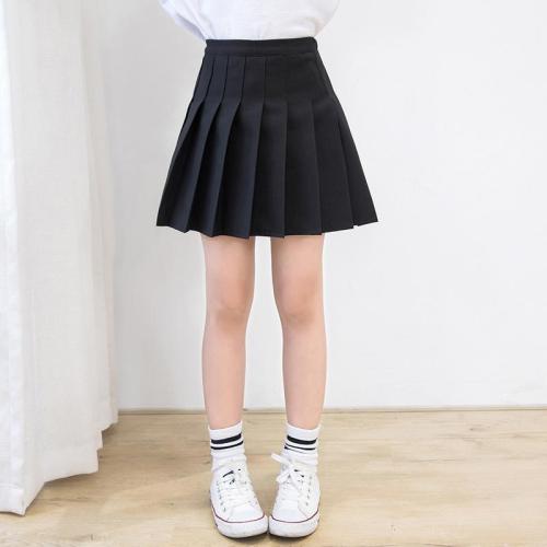 Girl's skirt spring and autumn dress foreign style little girl's skirt college style children's Korean pleated black short skirt spring