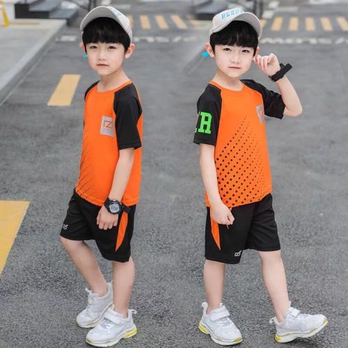 Children's wear boys' summer suit 2020 new CUDA boys' Summer Short Sleeve T-Shirt two piece set Korean fashion