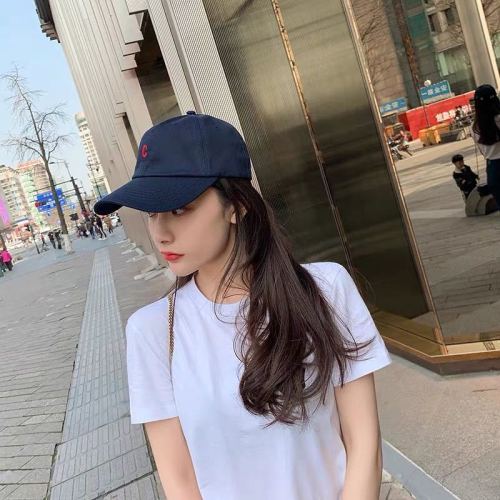 Young students fashion line cap net red soft top comfortable baseball cap fashion Korean sun visor children