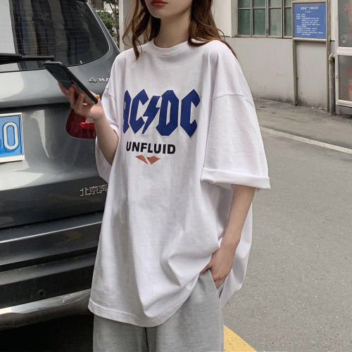 Summer new letter short sleeve t-shirt female student Korean loose T-shirt