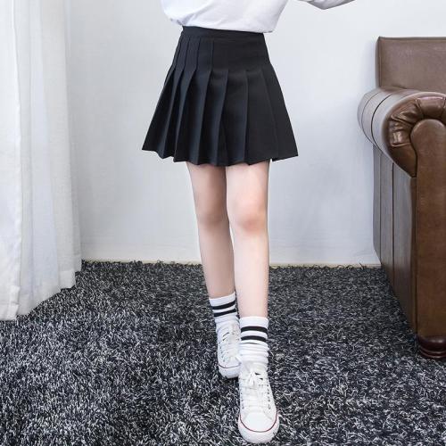 Girl's skirt spring and autumn dress foreign style little girl's skirt college style children's Korean pleated black short skirt spring