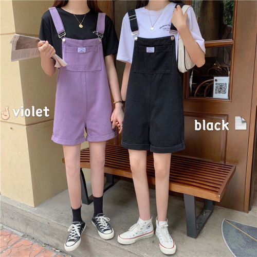Waist pants female students Korean version loose 2020 new style age reduction show thin net red leisure Wide Leg Jeans Shorts women summer