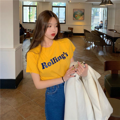 Chic Hanfeng fashion short sleeve T-shirt for women in early spring 2021