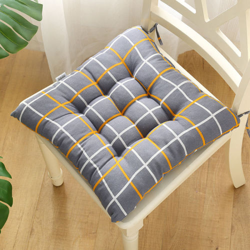 Chair cushion female student stool cushion office cushion square bottom cushion chair cushion household strap floor cushion soft cushion