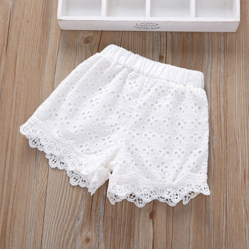 Girls' shorts summer wear thin new children's wear hot pants pure cotton side pants middle school children's summer pants