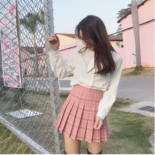 Pleated skirt for female students spring, summer, autumn and winter