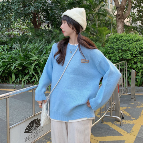 Autumn and winter vacation two sweaters with a sense of design, a small number of Japanese retro lazy sweaters, real price