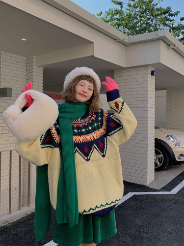 Real price winter Korean chic hands a Christmas warm sweater