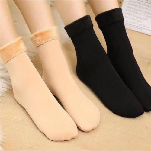 Winter Plush thickened snow socks female lovers floor socks leisure home socks warm solid color cotton socks