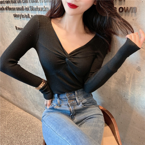 Real shot collar cross fit with long sleeve knit bottoming shirt real price