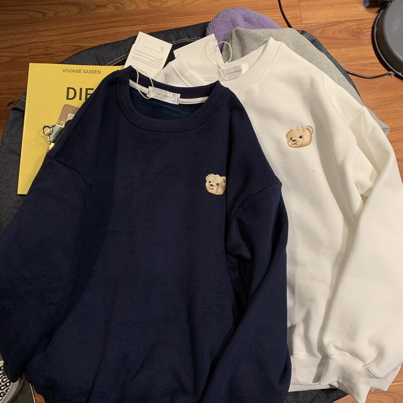 Autumn and winter clothes thickened warm round neck sweater for women