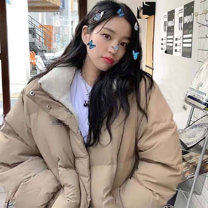2021 men's and women's same cotton clothes whoau wear down jacket on both sides