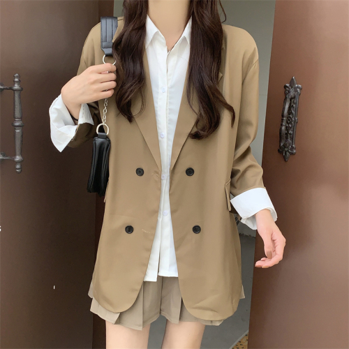 Real shooting real price autumn and winter new Korean version high sense loose top, coat and casual suit women